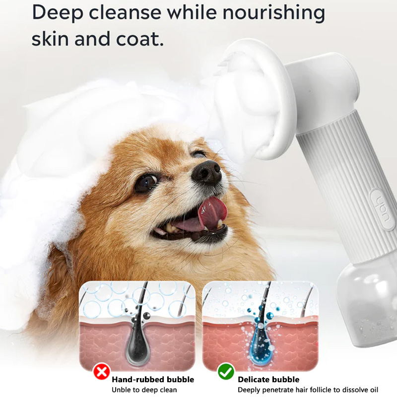 deep clean dog bath brush for nourish skin
