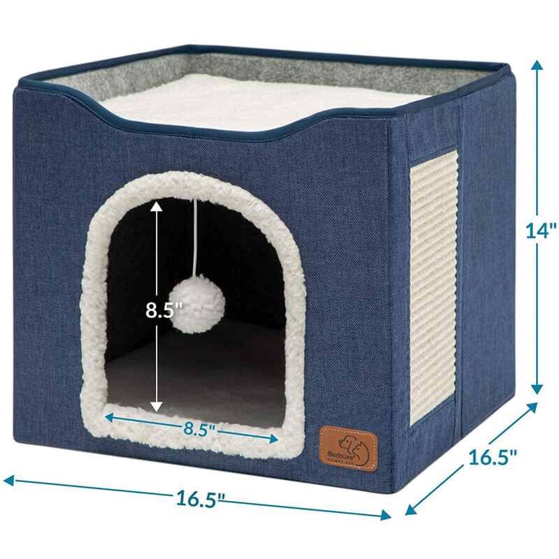 indoor cat bed house size chart