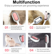 Load image into Gallery viewer, mulitunction cat brush for grooming 
