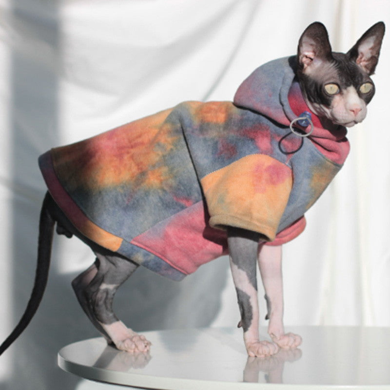 red yellow dog cat hoodies