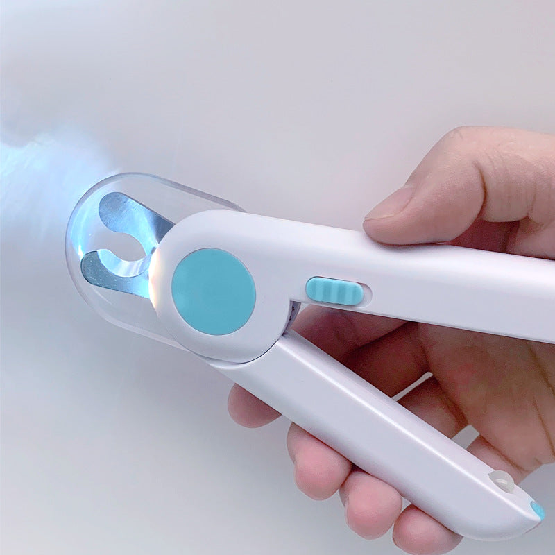 HiFuzzyPet Professional Safe Dog Nail Clippers with LED Lights