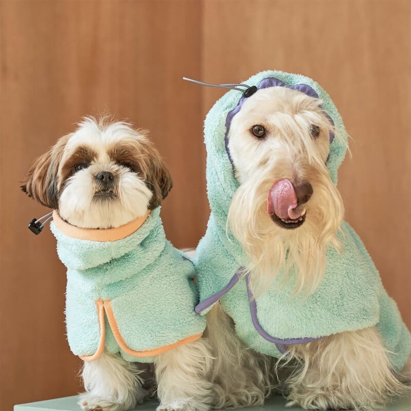 super soft dog bathrobe towel