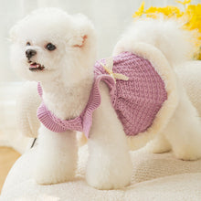 Load image into Gallery viewer, cute purple dog sweater dress 
