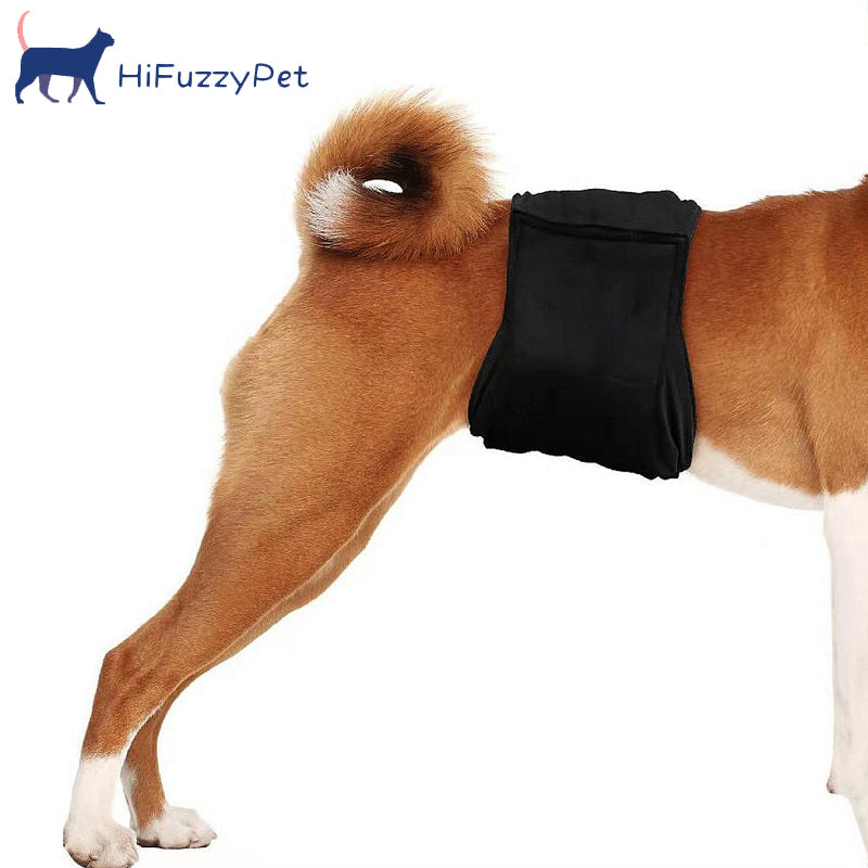 HiFuzzyPet Washable Male Dog Belly Band, 3-Pack