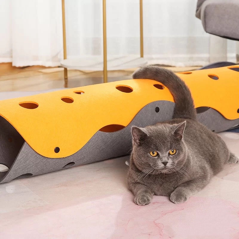 HiFuzzyPet Pets Cat Felt Cloth Tunnel Toy