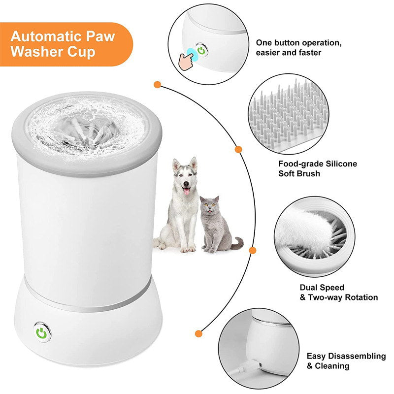 automatic dog paw cleaner details