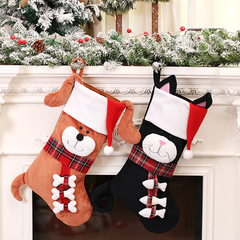 Festive Dog Christmas Stockings