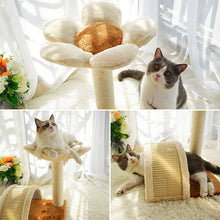 Load image into Gallery viewer, flower cat tree for cat to relax, entertain
