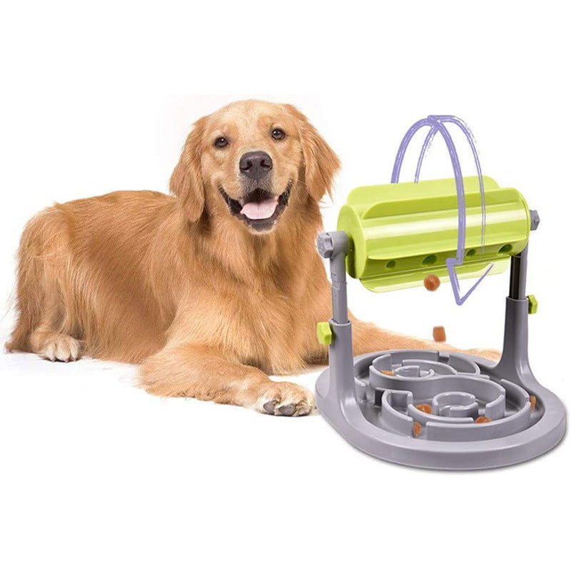 height adjustable dog treat dispenser feeder