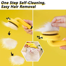 Load image into Gallery viewer, HiFuzzyPet Cute Little Bee Self-cleaning Pet Brush
