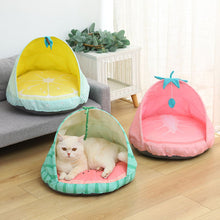 Load image into Gallery viewer, HiFuzzyPet Fruit Cute Cat Bed Pet Tent Bed
