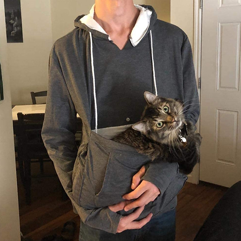 unisex dog cat pouch hoodie