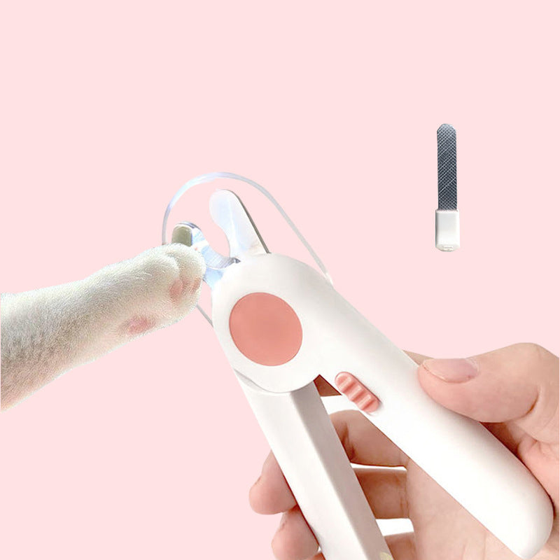 HiFuzzyPet Professional Safe Dog Nail Clippers with LED Lights