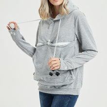 Load image into Gallery viewer, dog cat pouch hoodie with cat holder pocket
