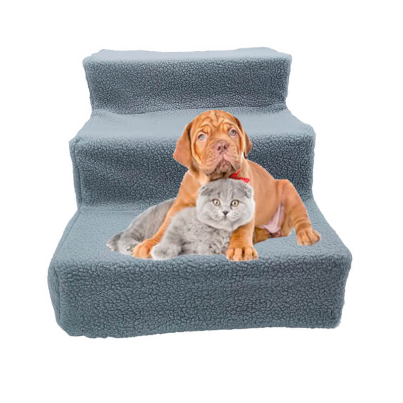 HiFuzzyPet Removable Dog Stairs for Tall Bed,Car