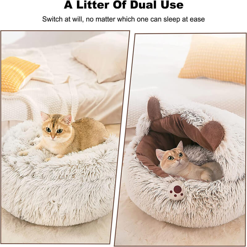 a cat bed of dual use