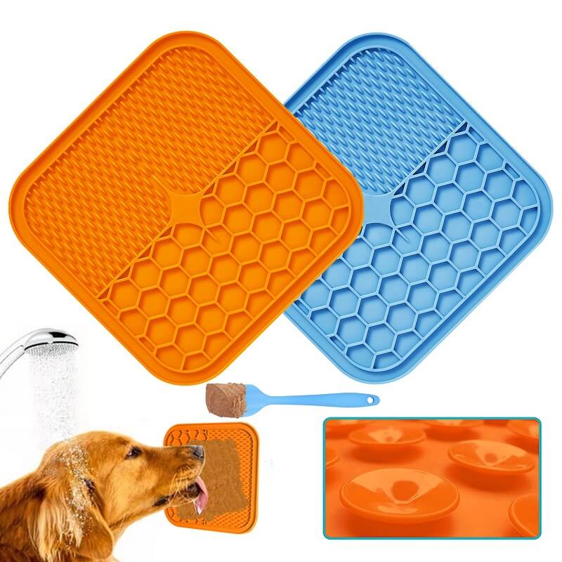 Lick Mat for Dogs, Dog Crate Lick Pads Slow Feeder, Lick Pad Crate Training  Toy