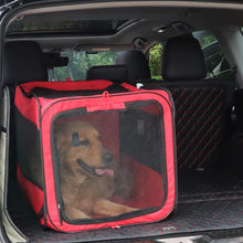 Load image into Gallery viewer, HiFuzzyPet Folding Comfortable Dog Travel Crate

