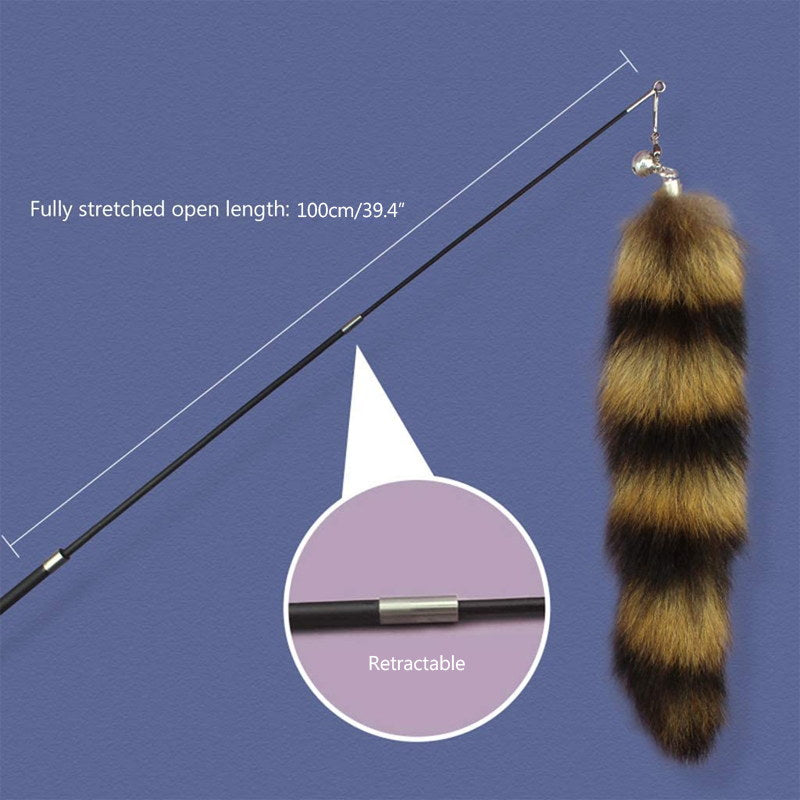 Retractable Cat Teaser Wand Toy