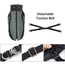 Load image into Gallery viewer, dog coat jacket with detachable belt
