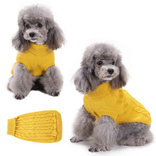 Load image into Gallery viewer, Yellow Turtleneck Dog Sweater
