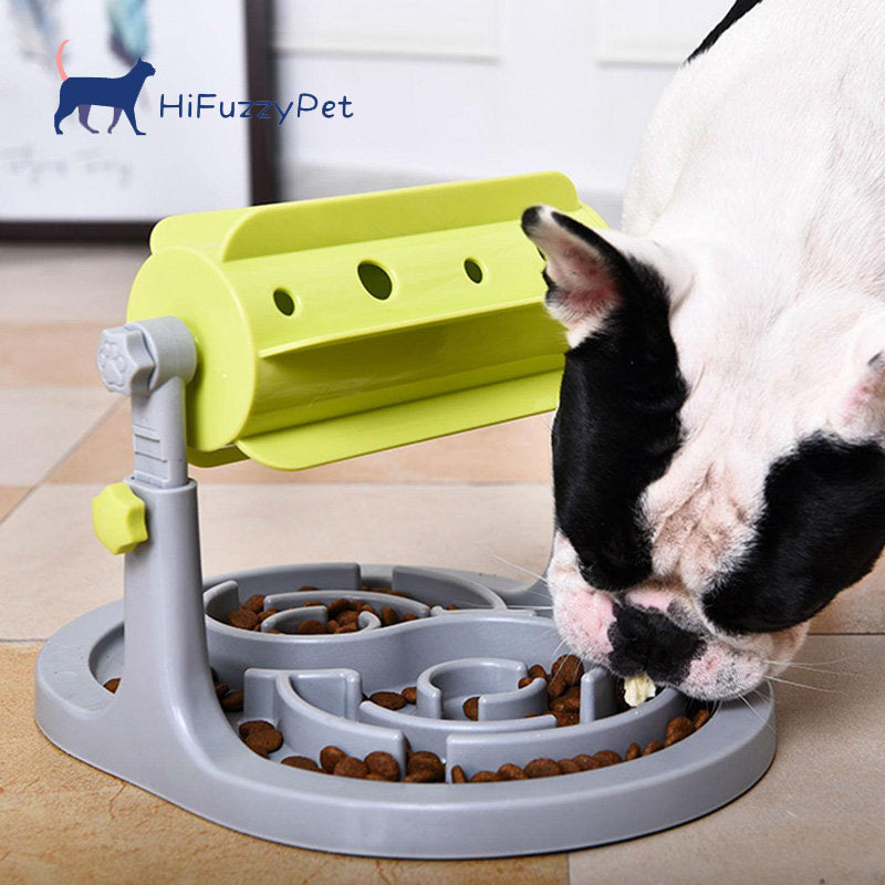 Dog & Cat Puzzle Toys Slow Feeder for IQ Training, Height Adjustable Dog  Treat Dispenser Pet Puzzle Feeder – HiFuzzyPet
