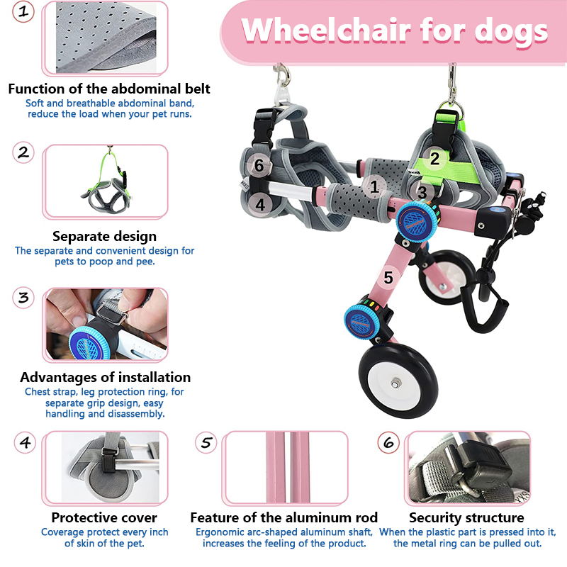 dog wheelchair  details