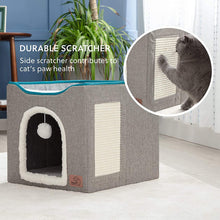 Load image into Gallery viewer, durable scratcher indoor cat bed house
