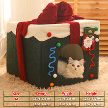Load image into Gallery viewer, B cat Christmas bed size chart
