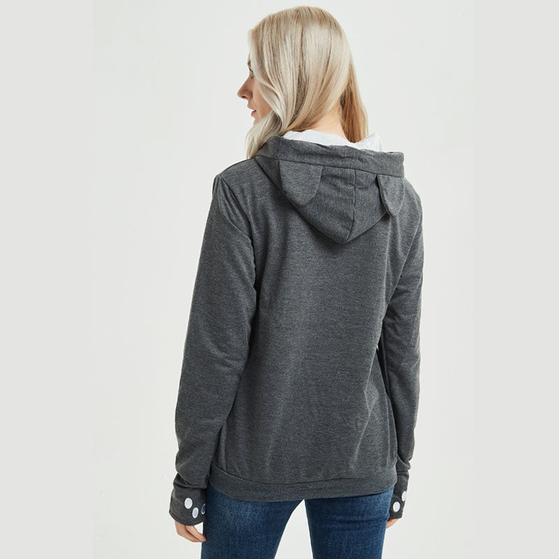 cute ears dog cat pouch hoodie 