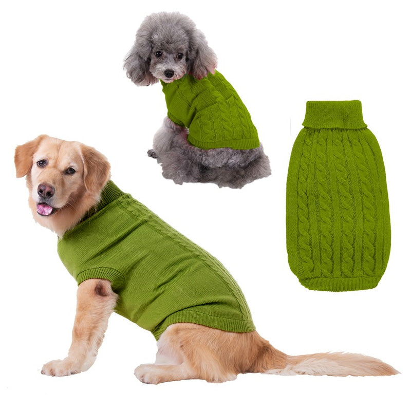 Knitted Turtleneck Dog Sweater