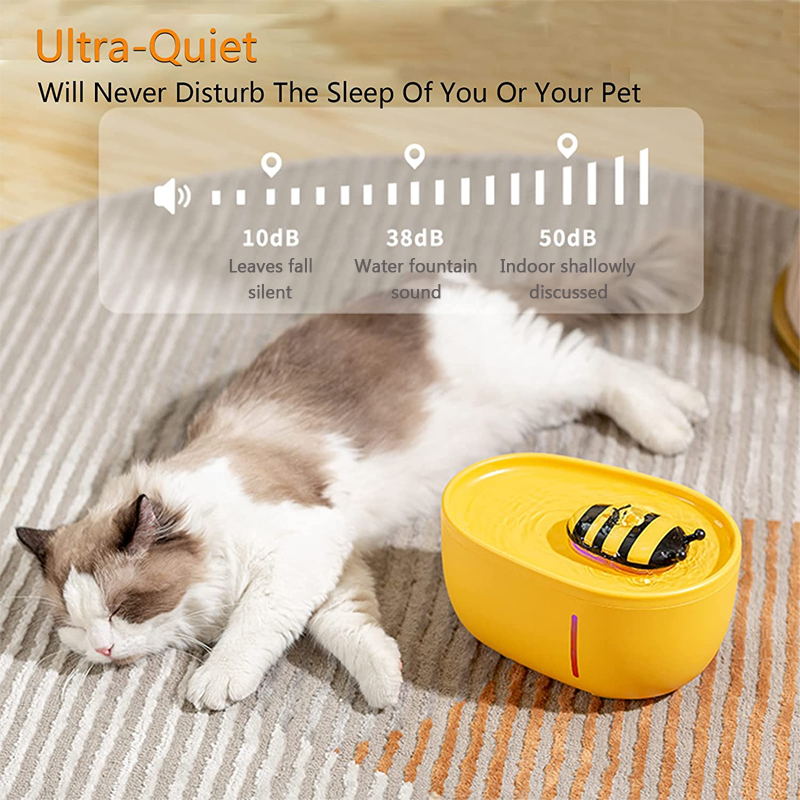 bee cat water fountain ultra-quiet