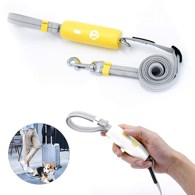yellow hand free leash for dogs