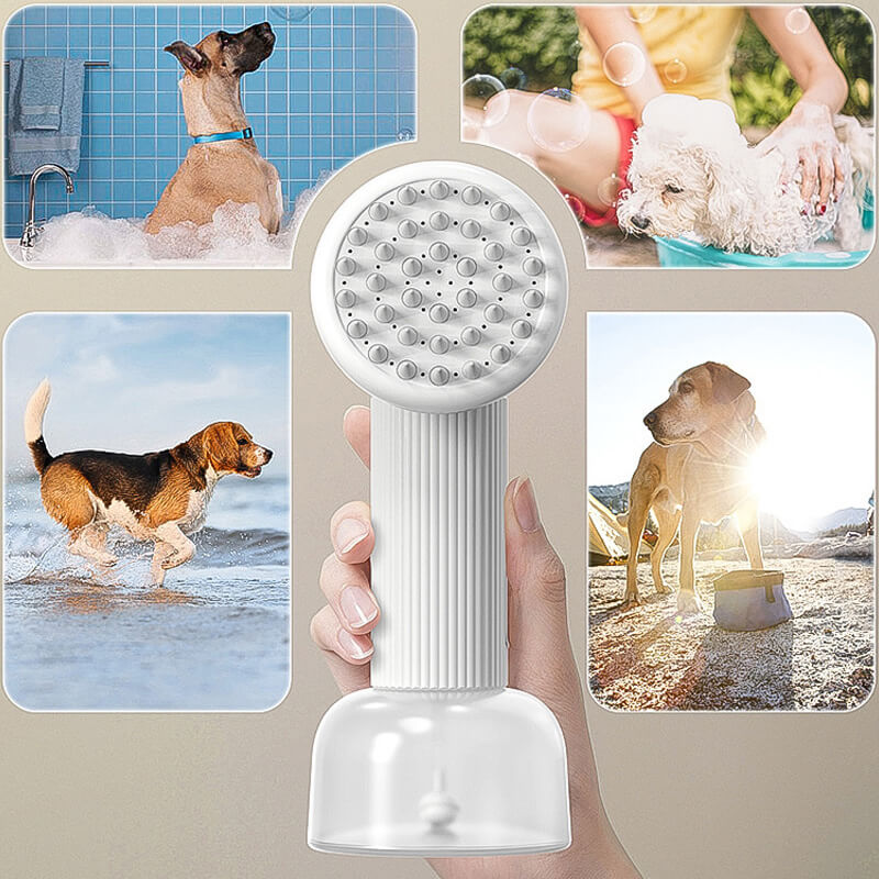 dog bath brush can be used at everywhere without scene restrictions
