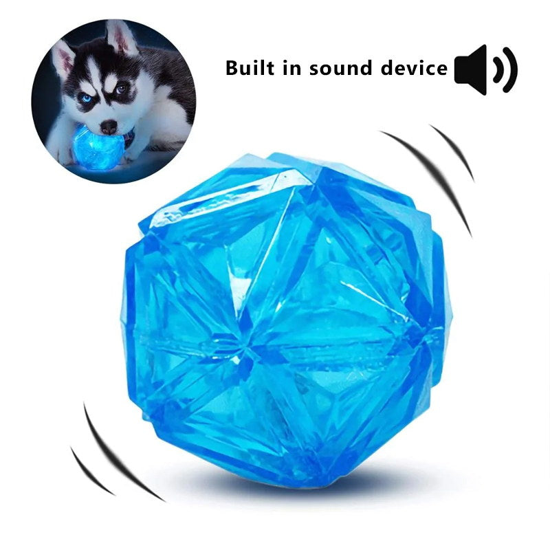  light-up dog ball toy with squeaker