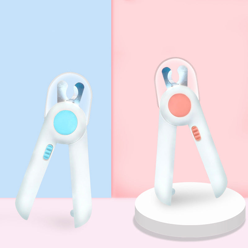 HiFuzzyPet Professional Safe Dog Nail Clippers with LED Lights