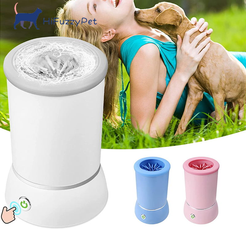 dog paw cleaner with soft silicone bristles