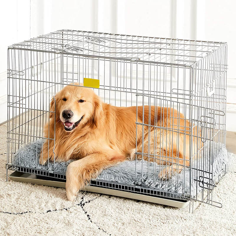 light grey dog crate bed mat