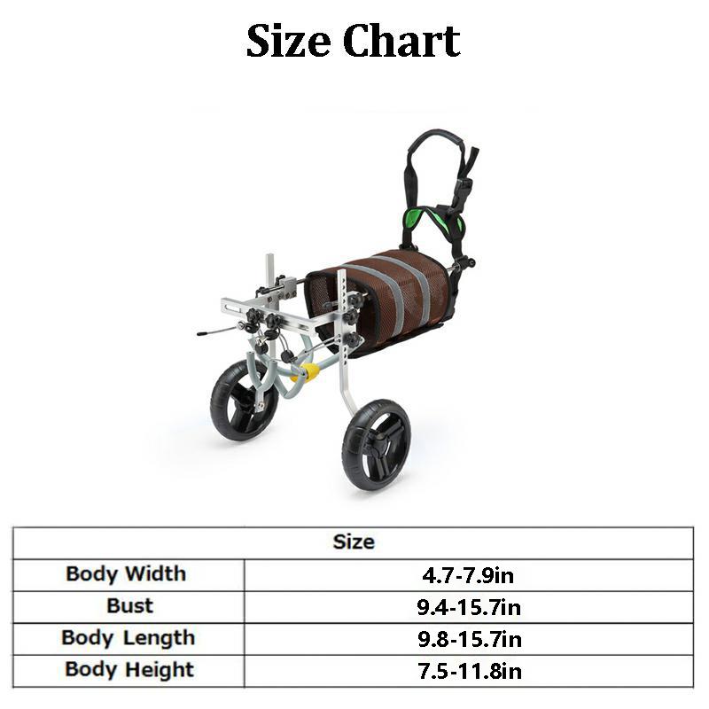 HiFuzzyPet Disabled Dog Wheelchair for Back Legs