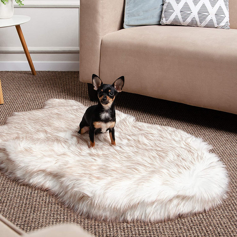 HiFuzzyPet Faux Fur Orthopedic Dog Rug