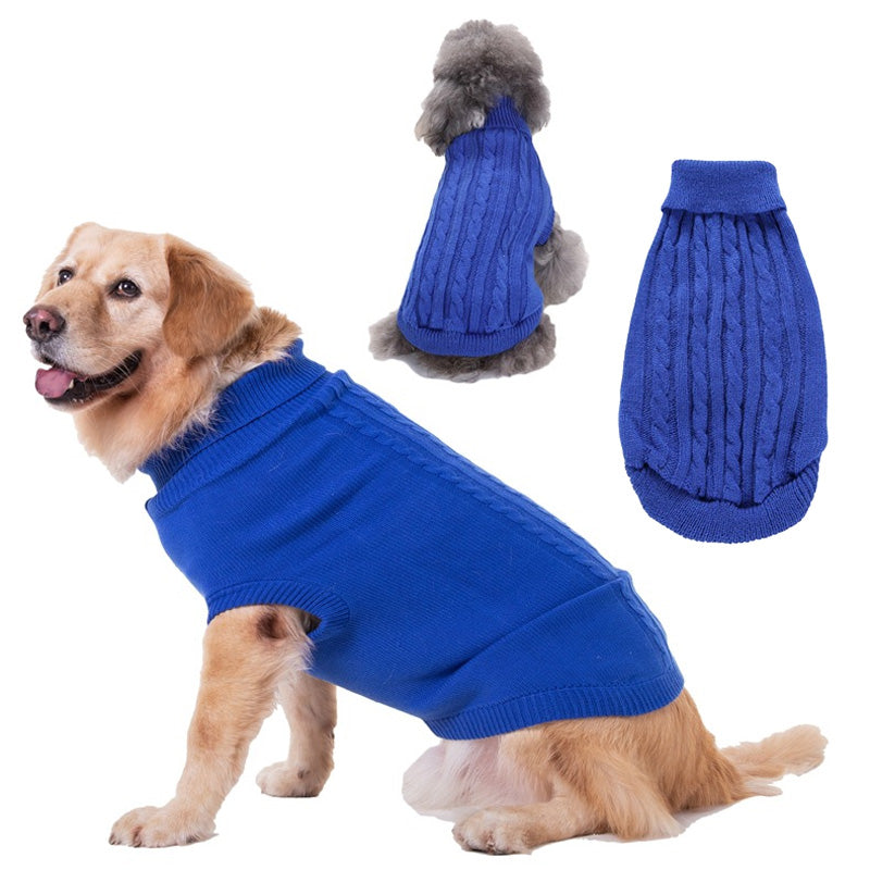 Turtleneck Dog Sweater for Large Dogs