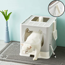 Load image into Gallery viewer, gery foldable covered litter box
