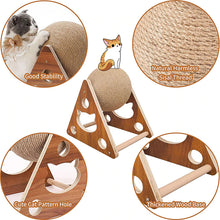 Load image into Gallery viewer, HiFuzzyPet Natural Sisal Rope Cat Scratching Ball Toy
