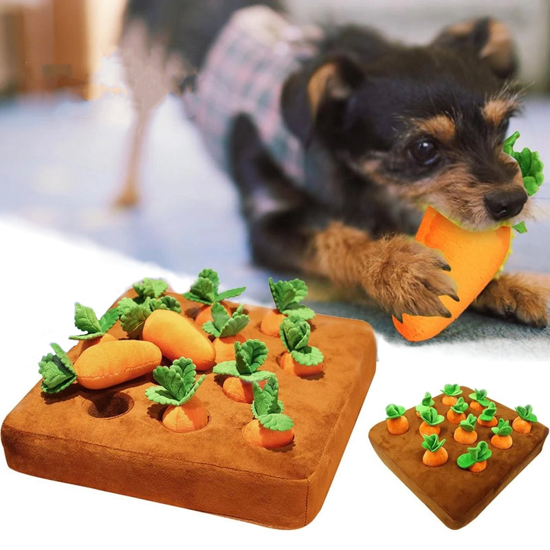 Educational snuffling training dog fashion pet toys chew Carrots harvest dog  snuffle toy funny pet toys