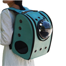 Load image into Gallery viewer, HiFuzzyPet Portable Leather Cat Backpack Carrier with Bubble
