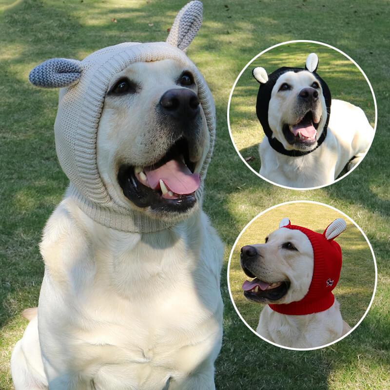 HiFuzzyPet Knitted Dog Hats for Winter
