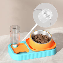 Load image into Gallery viewer, HiFuzzyPet Cat Bowls Water and Food Bowl Set, 2 in 1
