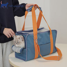 Load image into Gallery viewer, HiFuzzyPet Canvas Cat Carrier Bags with Pocket, Pet Carrier Purse
