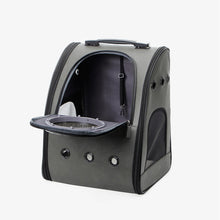 Load image into Gallery viewer, HiFuzzyPet Portable Leather Cat Backpack Carrier with Bubble
