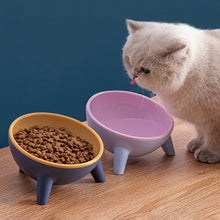 Load image into Gallery viewer, HiFuzzyPet 15° Tilted Elevated Cat Bowls for Anti-Vomitng
